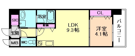 スプランディッドVIIIの間取り