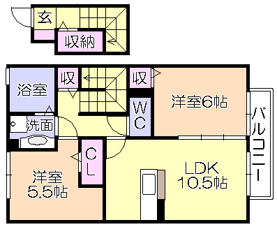 グリーンカトレアIIの間取り