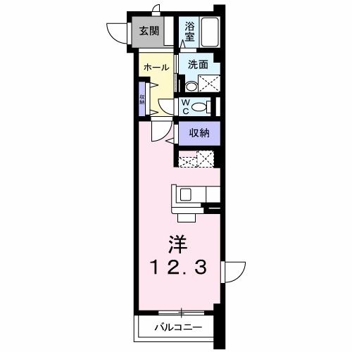 シャンポールＡの間取り