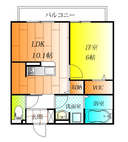 カーサ　デル　ソーレの間取り