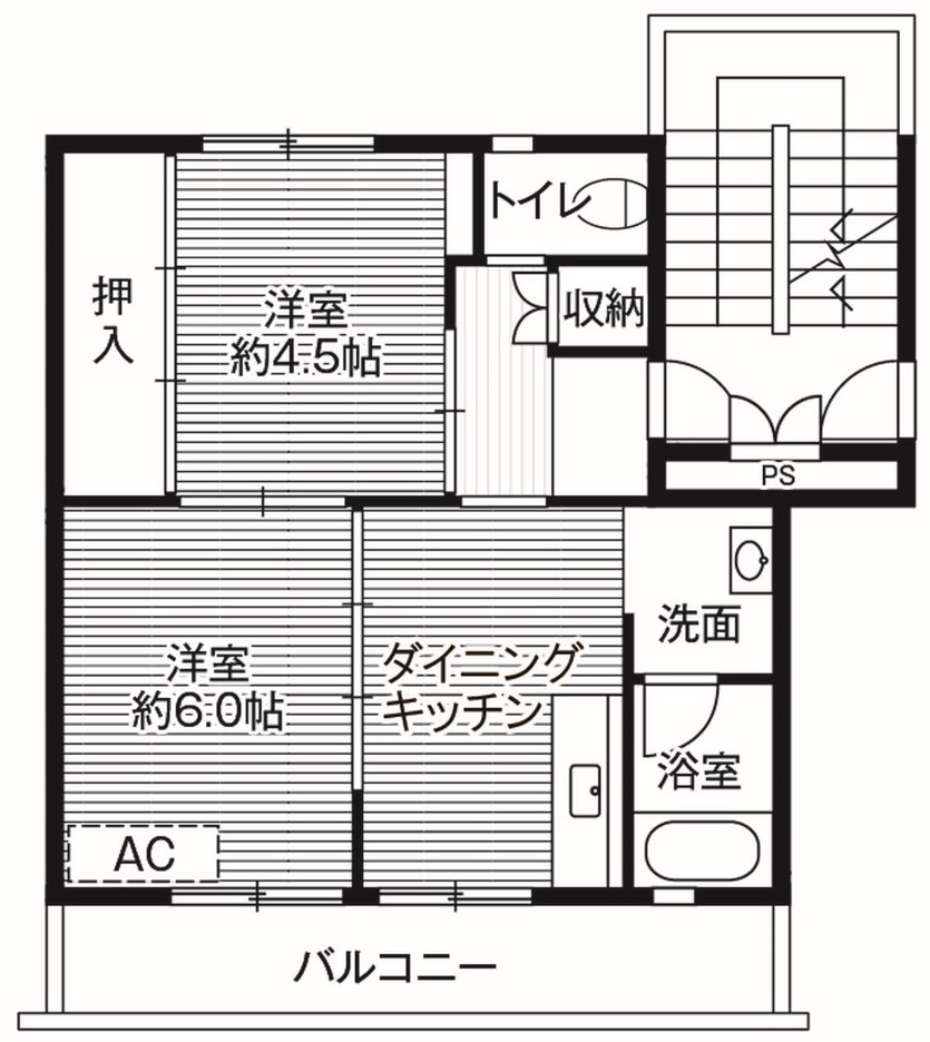 吉野郡大淀町大字下渕のマンションの間取り