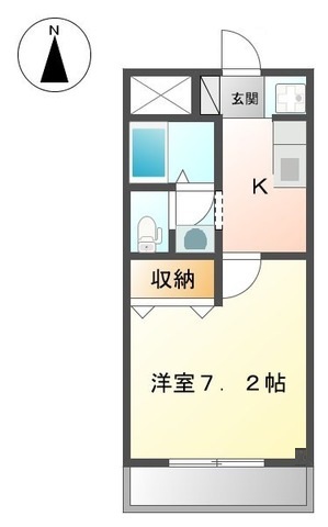 伊予市下吾川のマンションの間取り