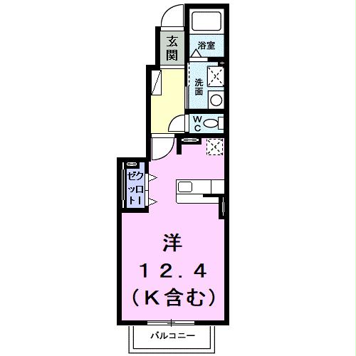 【碧南市住吉町のアパートの間取り】