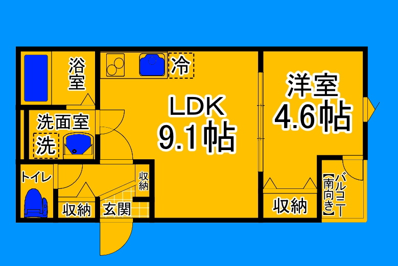 堺市堺区中田出井町のアパートの間取り