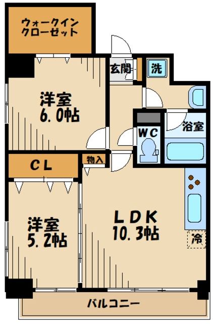 プロスぺランド府中の間取り