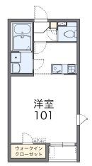 茅ヶ崎市中島のアパートの間取り