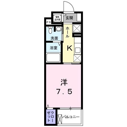 静岡市駿河区大和のマンションの間取り