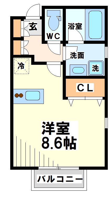 武蔵野市吉祥寺南町のアパートの間取り