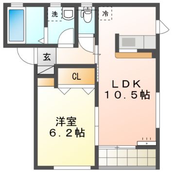 カンパーニュ壱番館の間取り