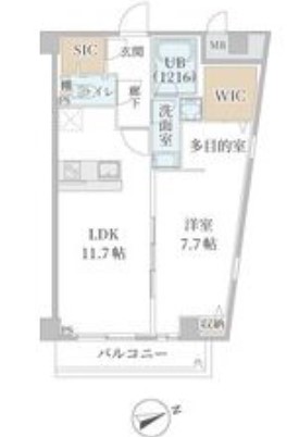 姫路市忍町のマンションの間取り