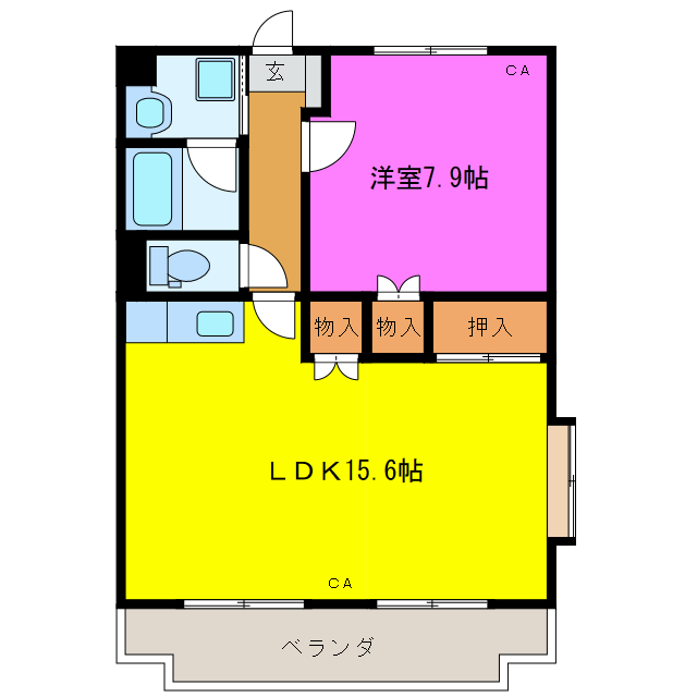 グランソレイユの間取り