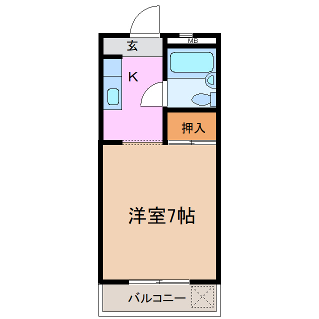 レインボーハイツの間取り