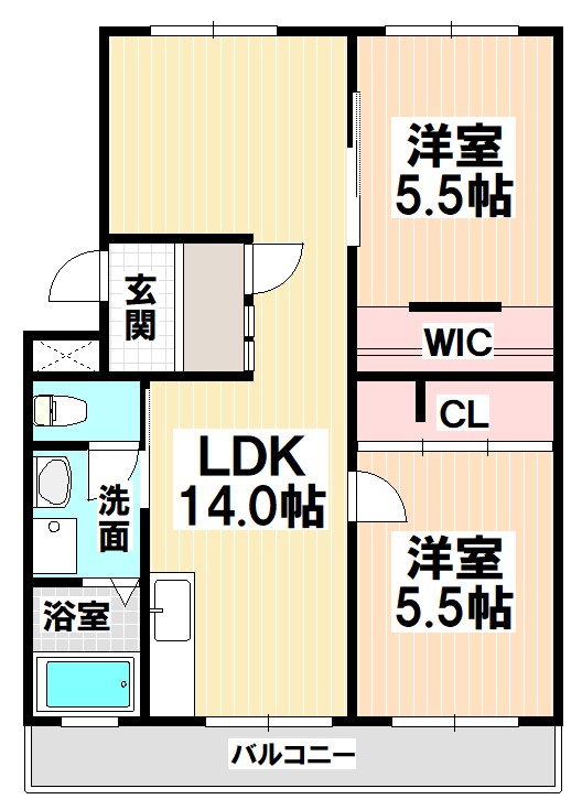 山根台第2住宅D棟の間取り