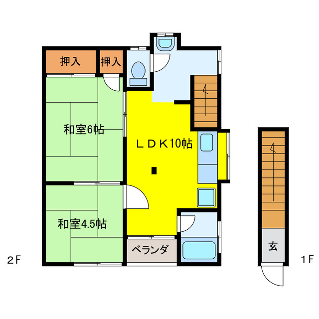 小林アパートの間取り