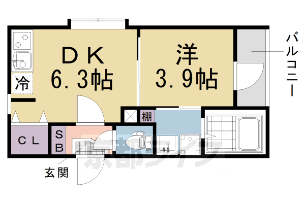 アリビオ南城堀の間取り