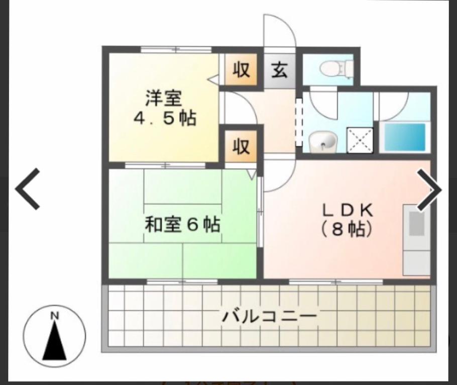 【神戸市垂水区美山台のマンションの間取り】