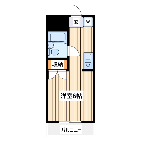 八王子市中野山王のマンションの間取り