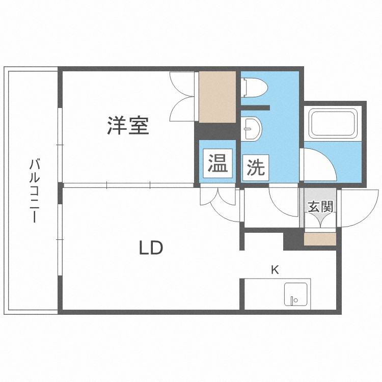 ラフィネタワー札幌南３条の間取り