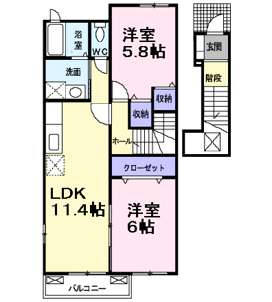 ビッグ　シャトーBの間取り