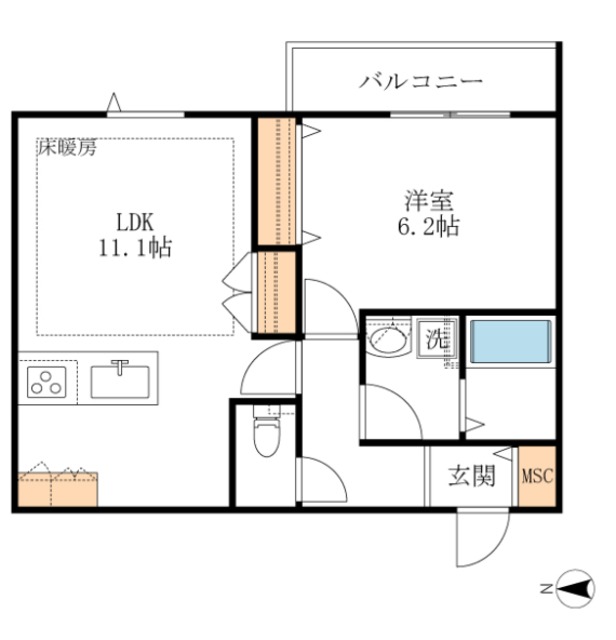 ベルアベニールの間取り