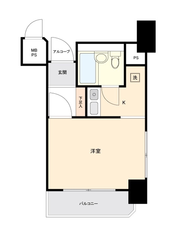 NICアーバンスピリッツ横浜反町の間取り