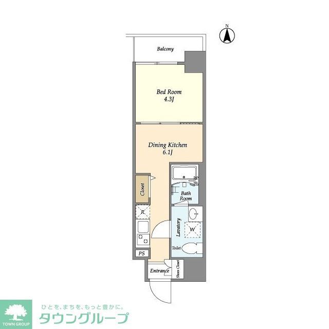 プライマル西大島駅前の間取り