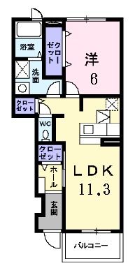 八山田カームリーの間取り