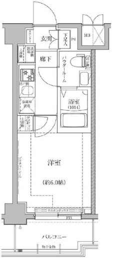 川崎市川崎区旭町のマンションの間取り