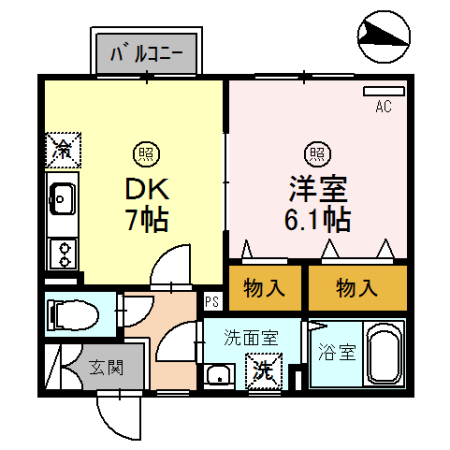 パセオ青山の間取り