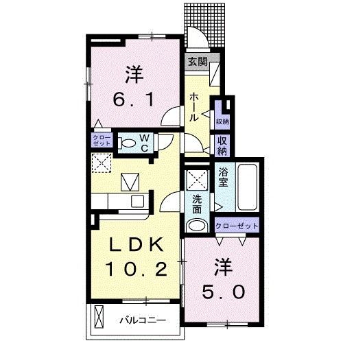 ボナールコートの間取り