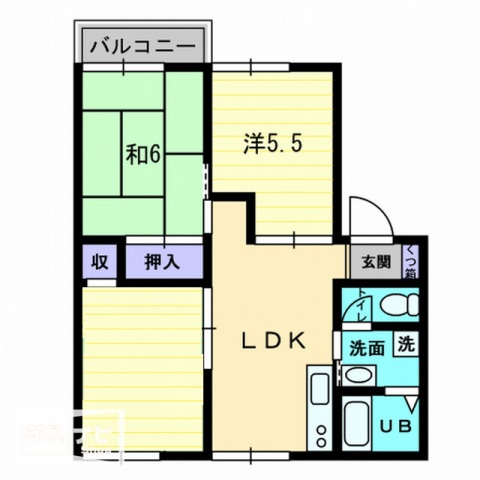 【フローラル和泉Bの間取り】