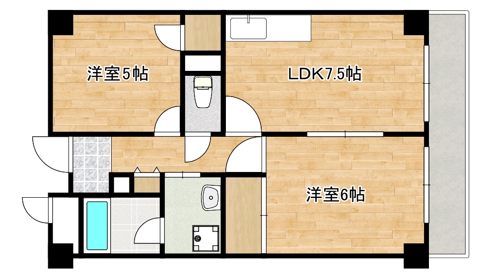 久光マンションの間取り