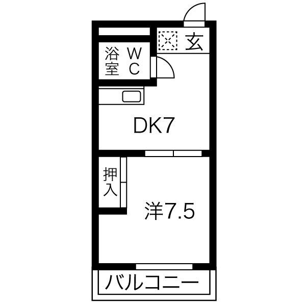 不二ガ丘ハイツの間取り