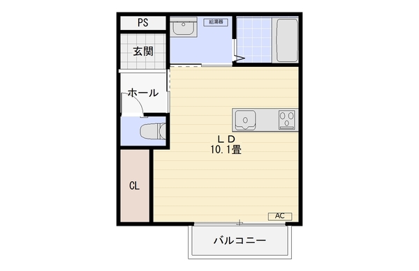 リアンハイム天神の間取り