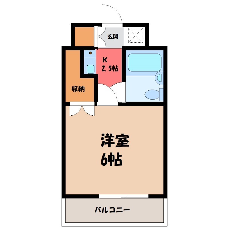 宇都宮市江曽島のマンションの間取り