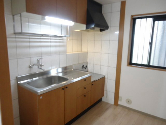 キッチン　独立型キッチン！ガスコンロ対応です☆