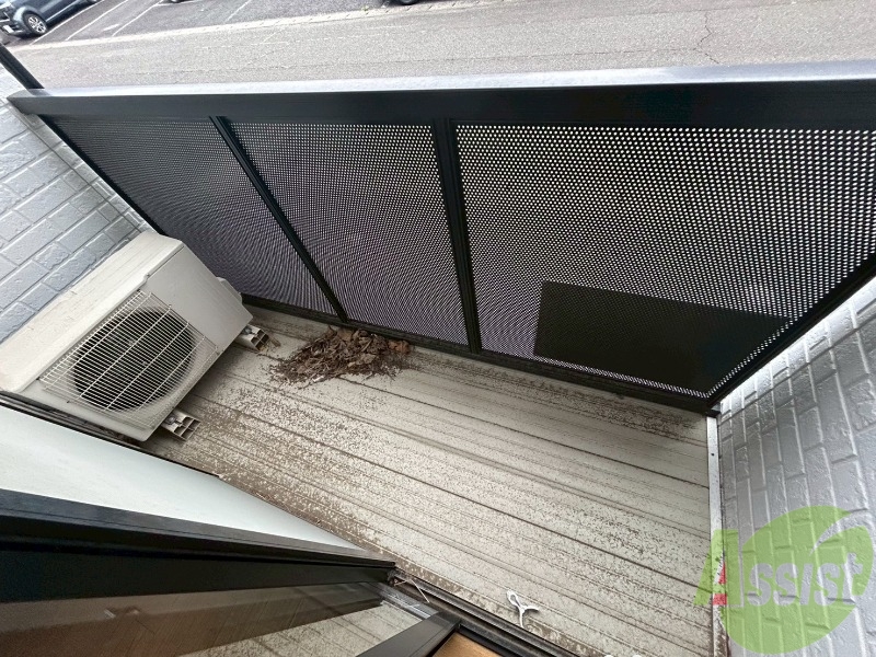 バルコニー　こちらがバルコニーです。晴れた日は沢山洗濯物を干せそうです。