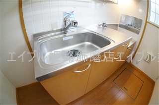 キッチン　写真は反転のお部屋です