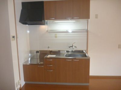 キッチン　上下シンク棚付きキッチン