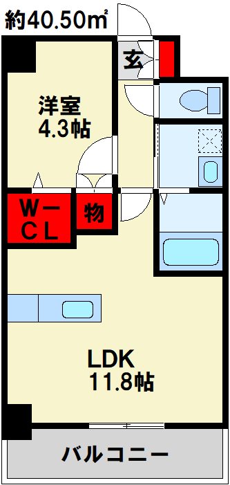アドヴァンスコート中井の間取り