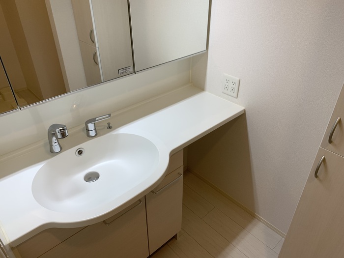 洗面設備　※別号棟の同間取りの写真