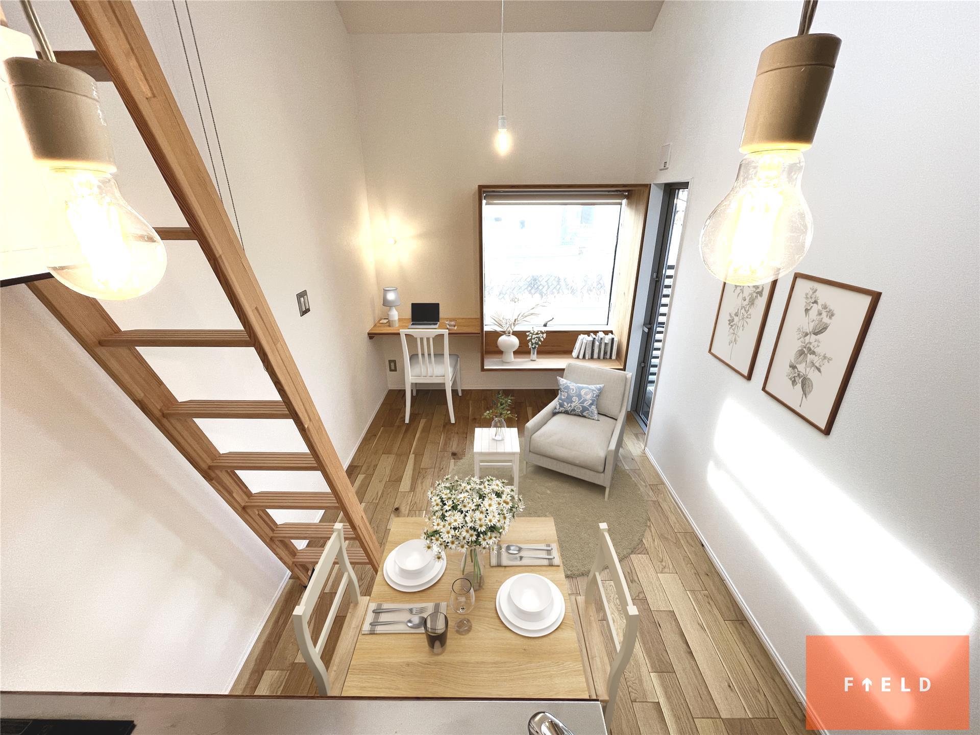 居室・リビング　※CG家具・家電。現状優先。