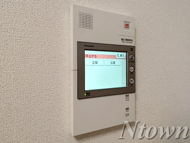 セキュリティ　モニター付きインターホンです