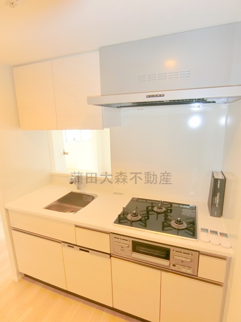 キッチン　食洗器付！3口グリル付カウンターキッチン　システムキッチン