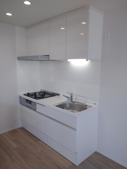 キッチン　★ガスコンロ３口グリル付きシステムキッチン★