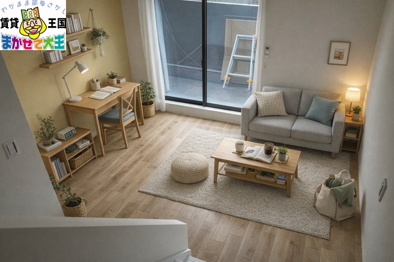 居室・リビング　家具・インテリアはＣＧです