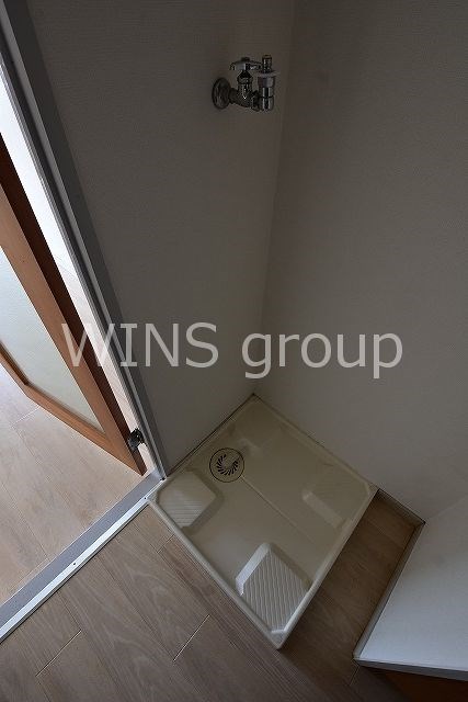 洗面設備　洗濯機置き場は室内です