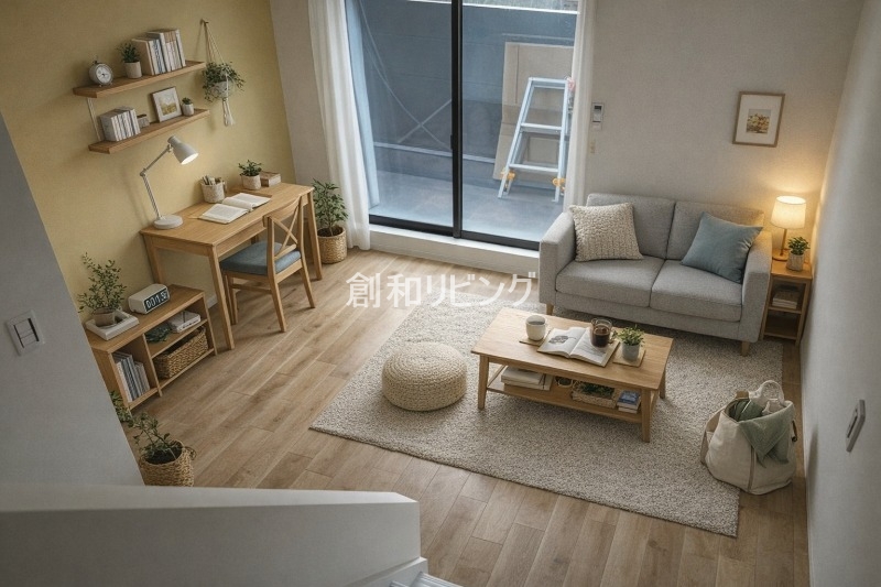 居室・リビング　家具・インテリアはCGです