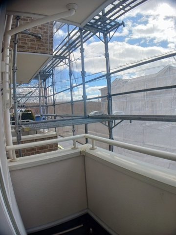 バルコニー　広々としたバルコニーです