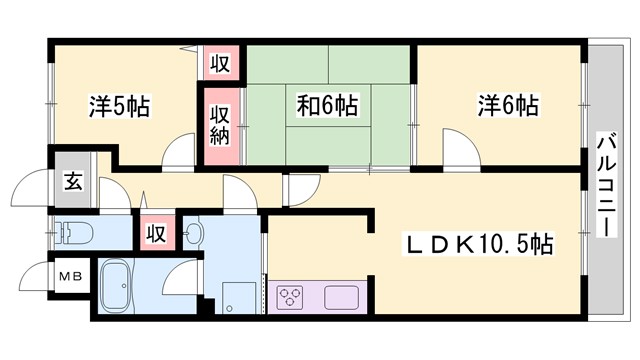 ラフェスタ大塩の間取り写真